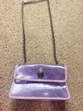 Kurt Geiger clear purse purple